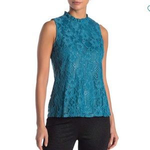 NWT Nanette Lepore sleeveless lace blouse
